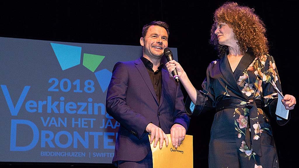 Verkiezing ondernemer van het jaar OVDD nieuwjaarsfeest Dronten Verkiezing ondernemer van het jaar OVDD nieuwjaarsfeest Dronten